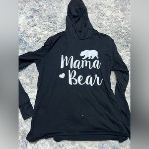Mama bear hoodie sleep shirt